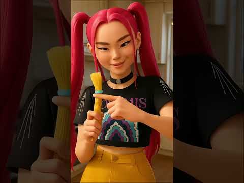 Mira’s Pasta Brush Trick! 🎨🍝 Baby Zoey Eats It 😂✨