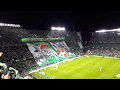 Real Betis - Sevilla fantastic atmosphere and ultra tifo when the players enter the pitch 10.10.2019