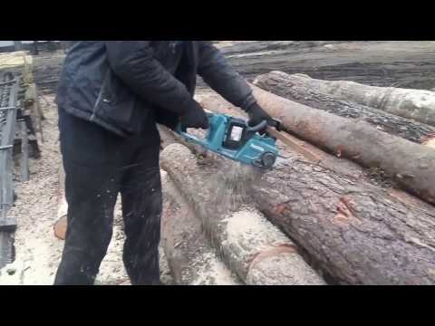 Grandininis pjūklas Makita DUC355PT2; 2x18 V; 2x5,0 Ah akum.; 35 cm juosta video