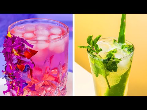 Fresh and floral spring cocktails! 🌸🍹
