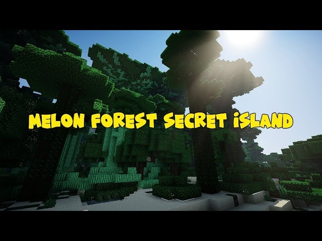 MELON TREE FOREST SECRET ISLAND - 1.12.2 Survival Map Minecraft Map