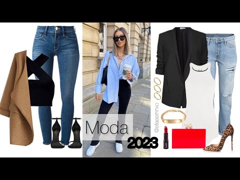 MODA 2023 MUJER / OUTFITS CASUALES CON JEANS | TENDENCIAS MUJER 2023
