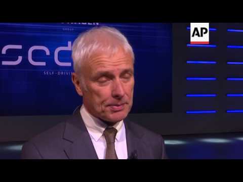 VW unveils self driving concept car at the Geneva Motor Show ++EMBARGOED 1800 GMT++