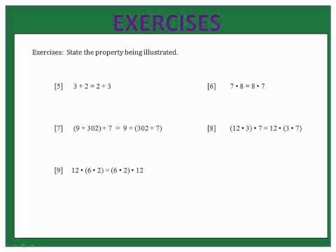 Properties:  Associative, Commutative & Distributive