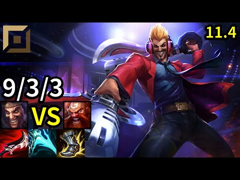 Draven Top vs Gragas - KR Grandmaster | Patch 11.4