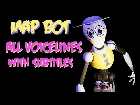 Map Bot (Male & Female) | All Voicelines with Subtitles | Five Nights at Freddy's: Security Breach