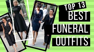 Top 13 Best Funeral Outfits 2023 | Special Collection | what to wear to a funeral?!!