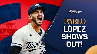 Pablo López was DEALING for the Twins in ALDS Game 2! (He threw 7 shutout innings!)