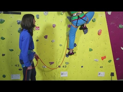 Indoor climbing skills: how to belay a lead climber