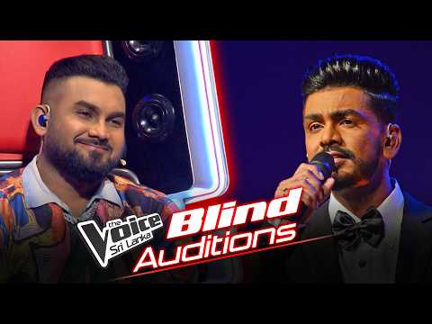 Eranga Vithanage | Ikigasa Handana (ඉකිගසා හඬන) | Blind Auditions | The Voice Sri Lanka