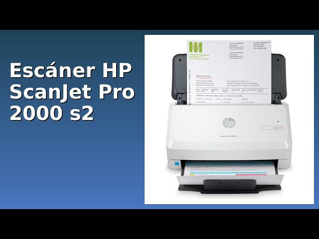 Vídeo relacionado con HP ScanJet Pro 2000 s2 - Escáner con alimentador automático de Hojas, USB 3.0, 35 ppm, Blanco