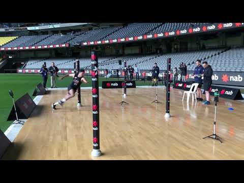 West’s Izak Rankine - Agility Test AFL Combine