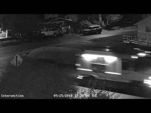 Evening ice cream truck