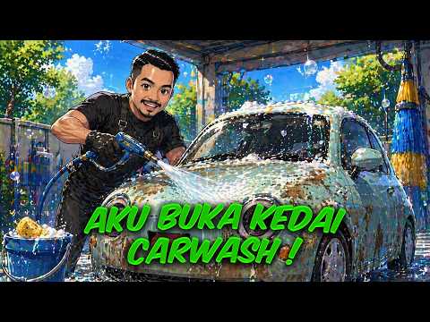 AKU MEMBUKA CAR WASH IDAMAN AKU LETS GO !!
