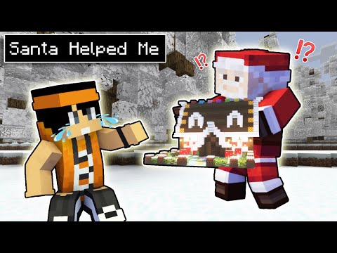 EPIC: Santa Helps Me Build a Christmas House in Minecraft PE