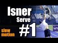 John Isner in Super Slow Motion | Serve #1 | Western & Southern Open 2014