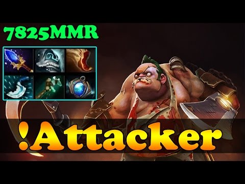 !Attacker 7825 MMR Plays Pudge Vol 2 - 2 games - Ranked Match Gameplay!