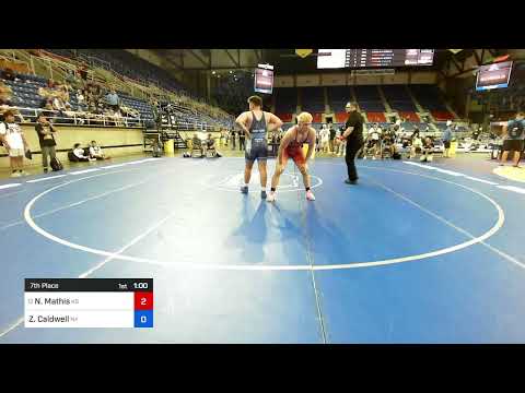 2024 16U USMC MFS National Champions: Noah Mathis vs Zach Caldwell: 215 Lbs 7th Place Bout