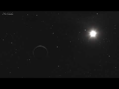 Deep space in retro style. Music Ambient, Experimental, Chillout. For relaxation and stress relief.