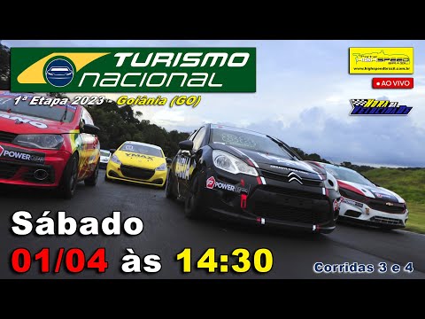 TURISMO NACIONAL | Corridas 3 e 4 | 1ª Etapa 2023 - Goiânia (GO) | Ao Vivo