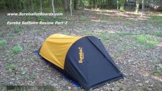 preview picture of video 'Survival gear - Eureka solitaire review followup'