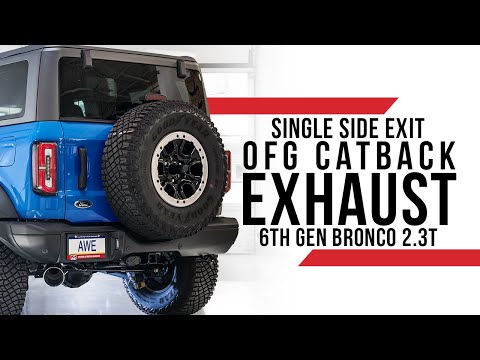 [2.3T] AWE 0FG Single Side Exit Catback Exhaust for 6G Bronco