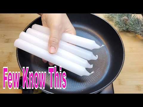 Place 4 candles in your pan for 3 minutes,  the result will surprise you