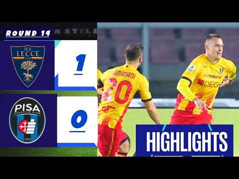 Lecce - Pisa (1-0) Gli Highlights Serie A 2025 | Lecce-pisa | U S Lecce vs Pisa | Gol Nikola Štulić