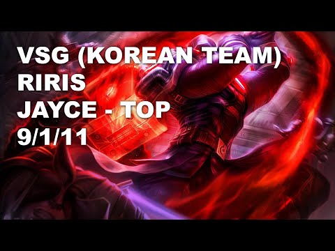 VSG (Korean Team) Riris Top Jayce vs Maokai - KR Grandmaster Patch 10.9