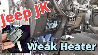 Jeep JK with Weak Heater or Clicking / Popping under Dash