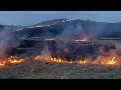 Incendiu de proporții la Bârghiș. Localnicii sunt speriați