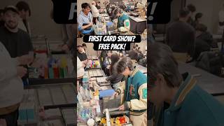 First Card Show, Free Pack #pokemon #pokemoncards #cards #taiwan #fyp #trending #cardshow #vendor