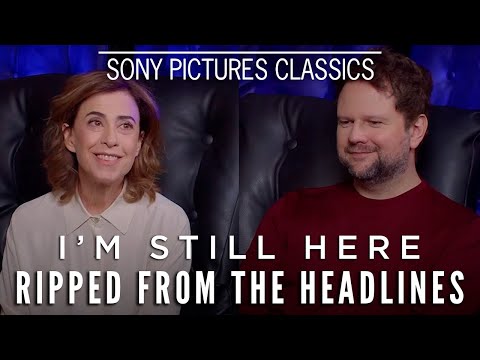 Thumbnail of the video: Fernanda Torres and Selton Mello on the 'Ripped From the Headlines' Story of I'M STILL HERE