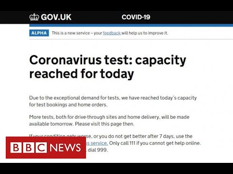 コロナウイルス：テスト予約サイトは、数千人が適用されるように押し寄せている - BBC ニュース (Coronavirus: test booking website swamped as thousands apply - BBC News)