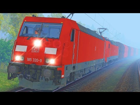 Fahrt in's Verderben - Nebelchaos im Moseltal | BR 185 + Kohlezug Risikofahrt | Train Simulator 2019
