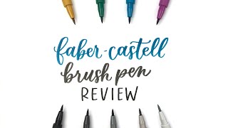 Faber Castell Pitt Artist brush pen review