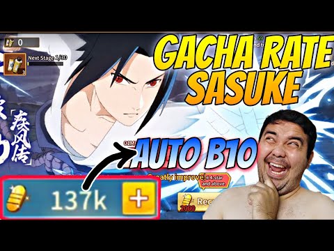 BANNER SASUKE LIMITED HADIR🔥, AUTO GACHA LANGSUNG B10 GASSS - Ninja War Shinobi Legend