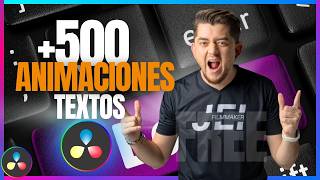 🆓 El MEGA PACK de 500 TEXTOS ANIMADOS 🎬 para DaVinci Resolve 20 (2026)🔥