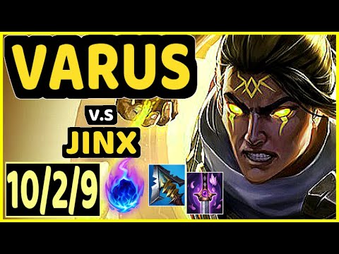 BANG (VARUS) vs JINX - 10/2/9 KDA BOTTOM ADC CHALLENGER GAMEPLAY - KR