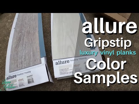allure TrafficMaster GripStrip plank color samples...