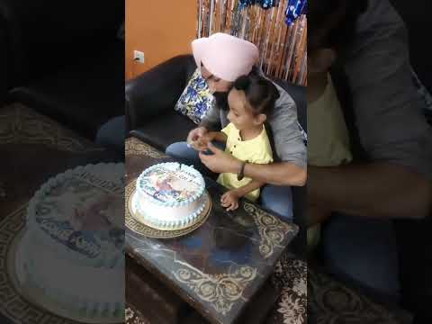 Manveer ki 3 year birthday cake @aishasukhi2290 #shortvideo #youtuber #birthday
