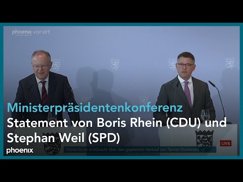 Ministerpräsidentenkonferenz: Statement von Boris Rhein (CDU) und Stephan Weil (SPD) | 20.06.24