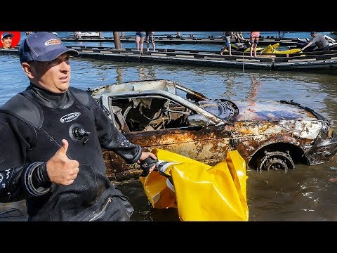 Found 3 Cars Underwater in River... JAGUAR, NISSAN & HONDA... (Police Called) Video