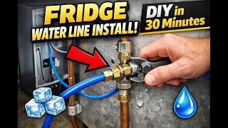 DIY Refrigerator Water Line Installation: Hook Up Ice Maker & Water Dispenser