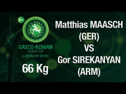 7th-8th : 66 kg - M. MAASCH (GER) vs G. SIREKANYAN (ARM) - Tehran 2015