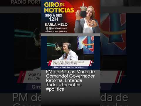 PM de Palmas Muda de Comando! Governador Retorna; Entenda Tudo  #tocantins #politica