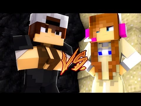 Minecraft: CORRIDA PVP - CARVÃO vs AREIA!