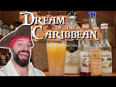 Süßer karibischer Rum Cocktail für den Sommer | Captain Whettstone's "Dream of the Caribbean"