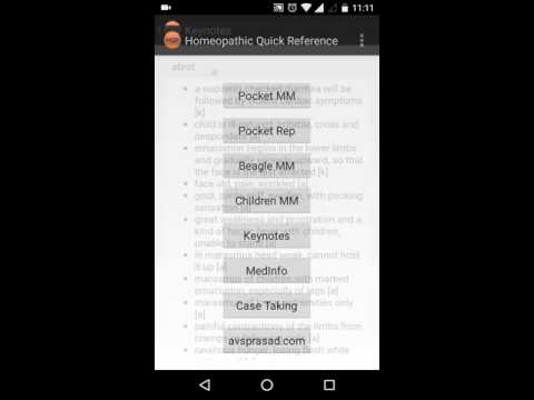 Homeopathic Quick Reference Video