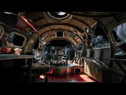 B-17 Bomber View From Tail | White Noise | Deep Sleep | Focus | Study | Block out Background Noise